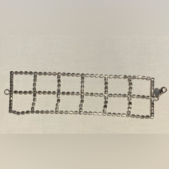 Express Vintage Rhinestone Windowpane Bracelet - Picture 4 of 4